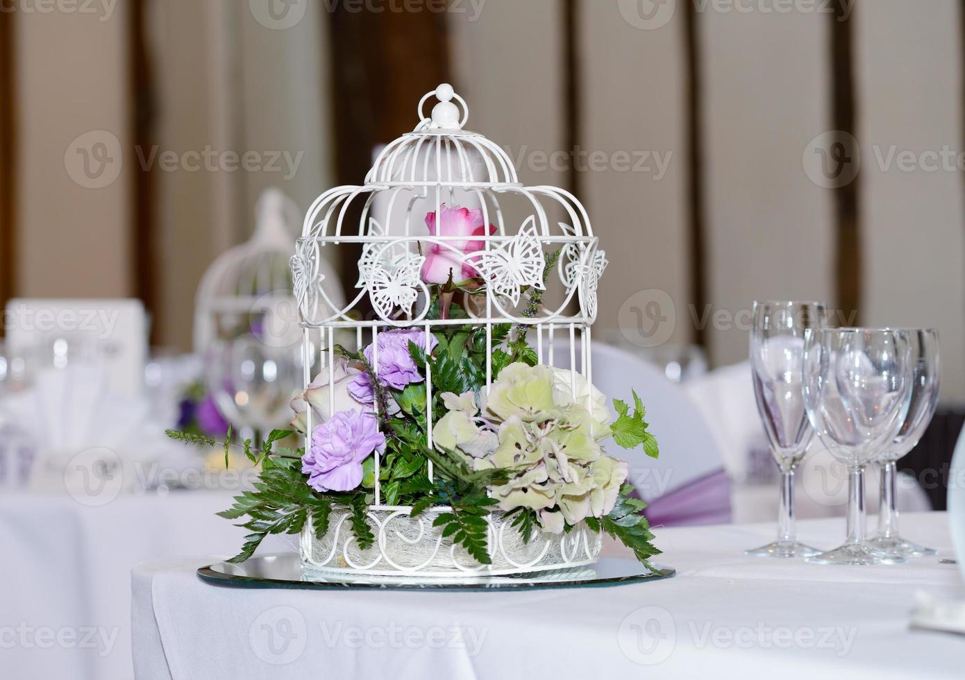 bröllop mottagning bord dekoration foto