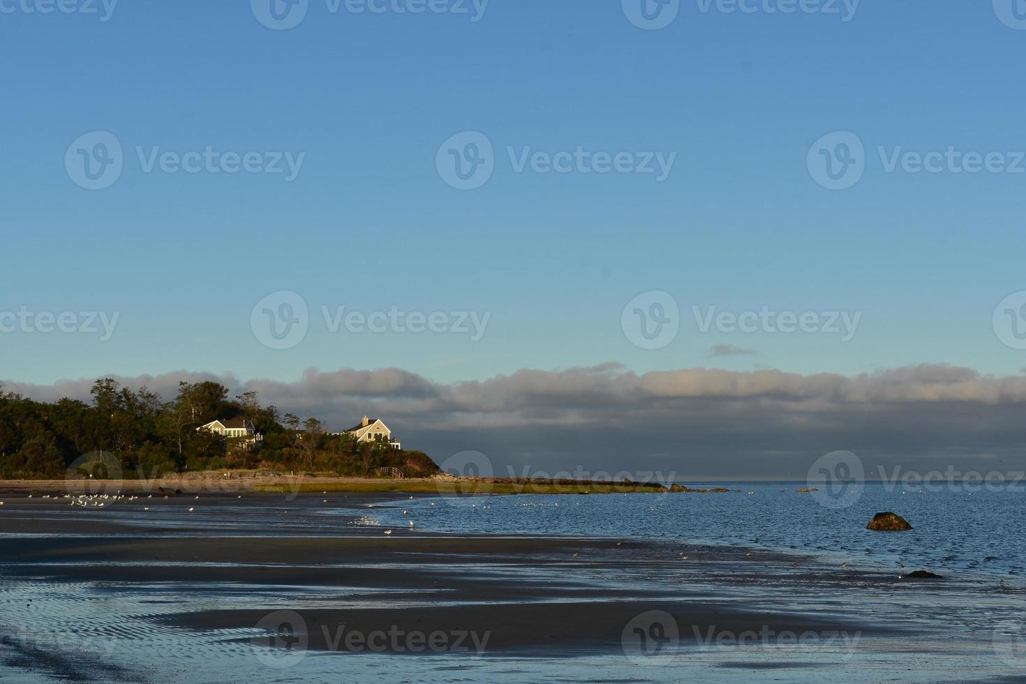 skön nordöstra landskap under en Söt solnedgång foto