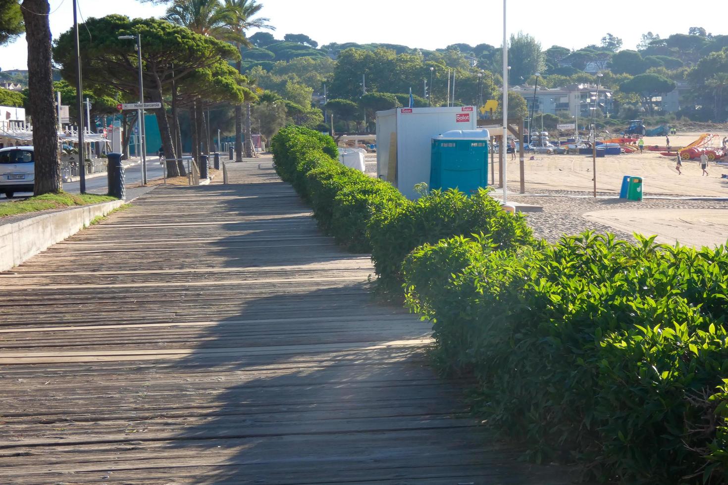 promenad av de strand av sant pol i s'agaro foto