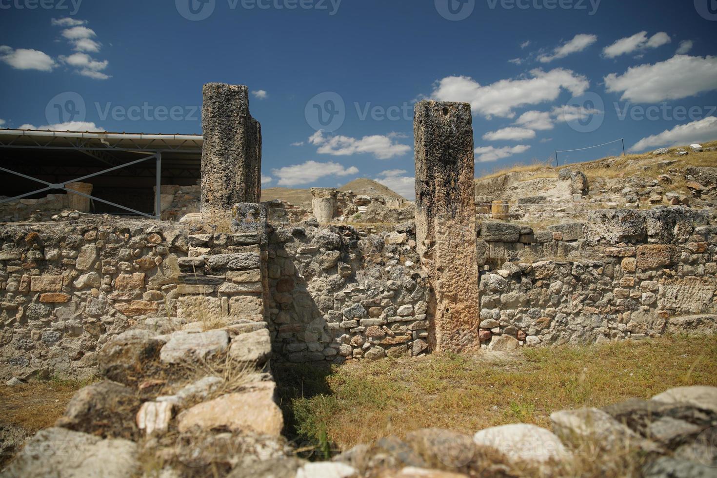 tripolis på de slingra sig gammal stad i denizli, turkiye foto