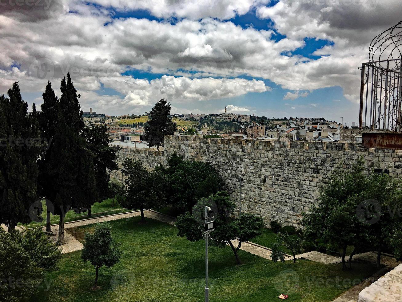 en se av de jerusalem väggar foto