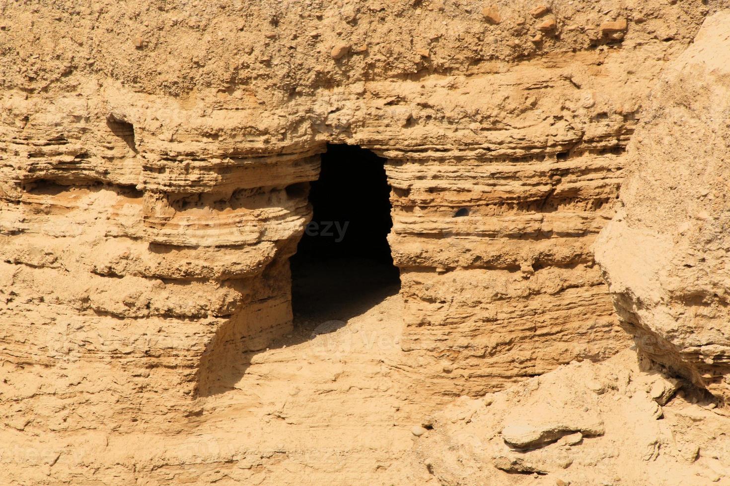 en se av qumran i Israel foto