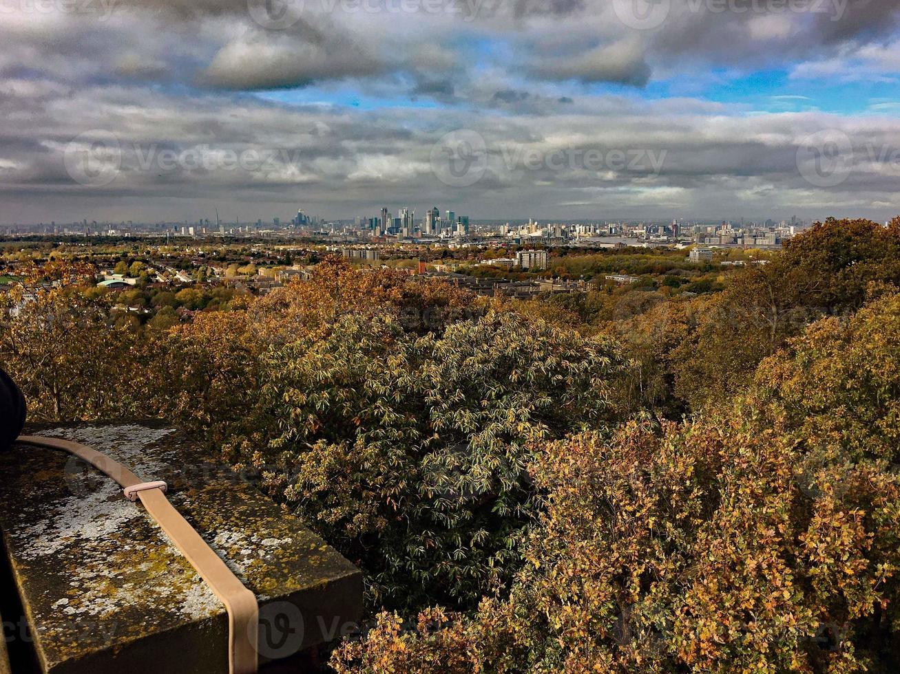 en se av London från skyttar kulle foto