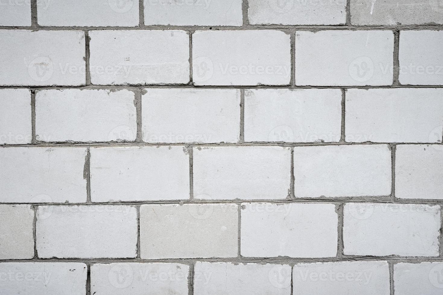 vit vägg bakgrund, närbild. abstrakt tegel textur foto