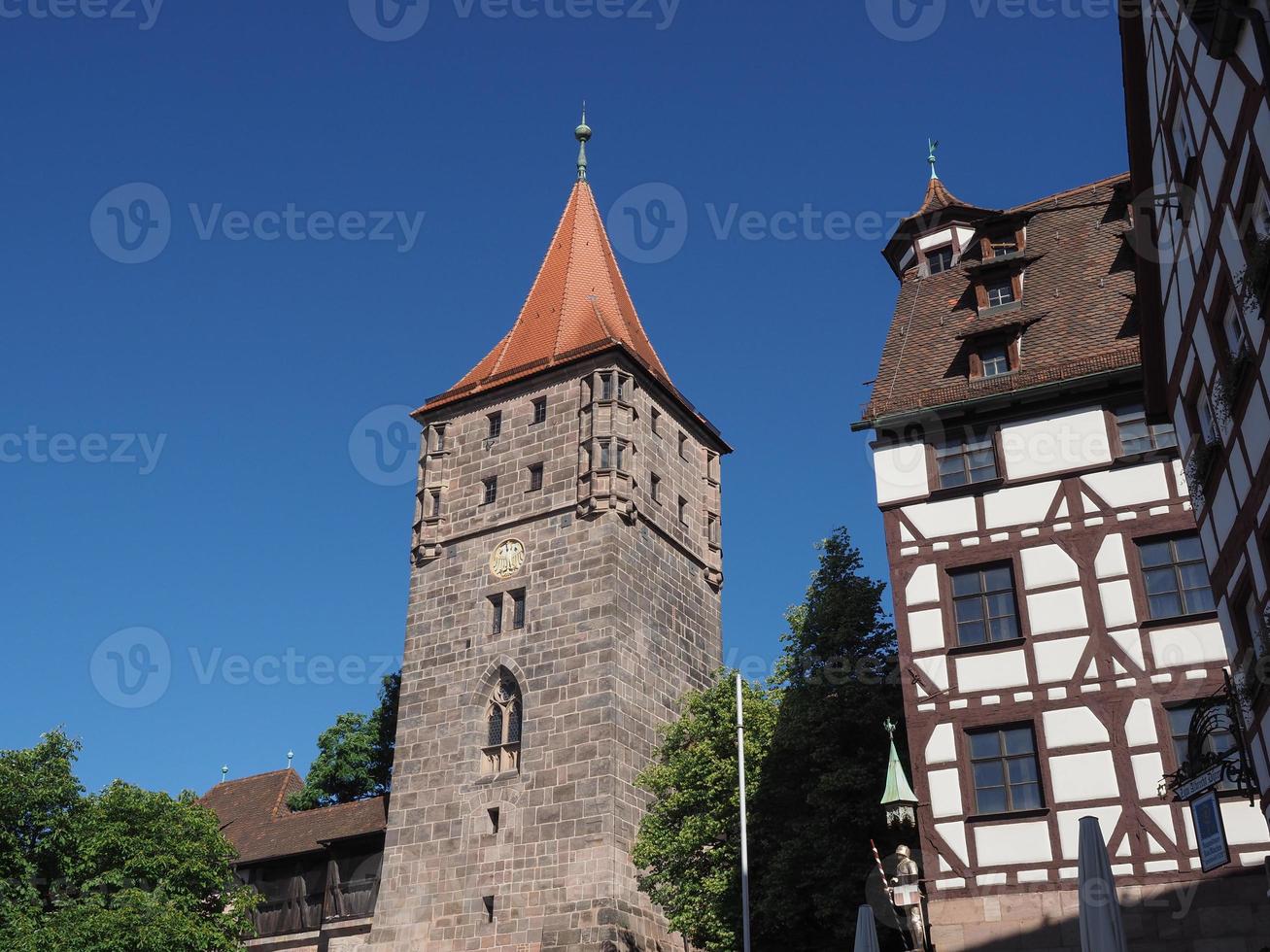 nuernberger burg slott i nuernberg foto