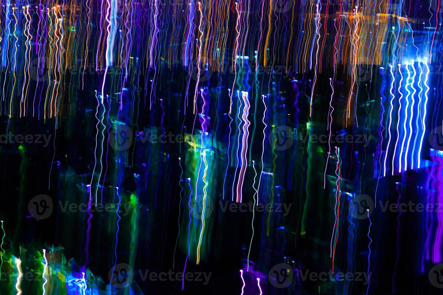 abstrakt rörelse stad natt belysning. foto