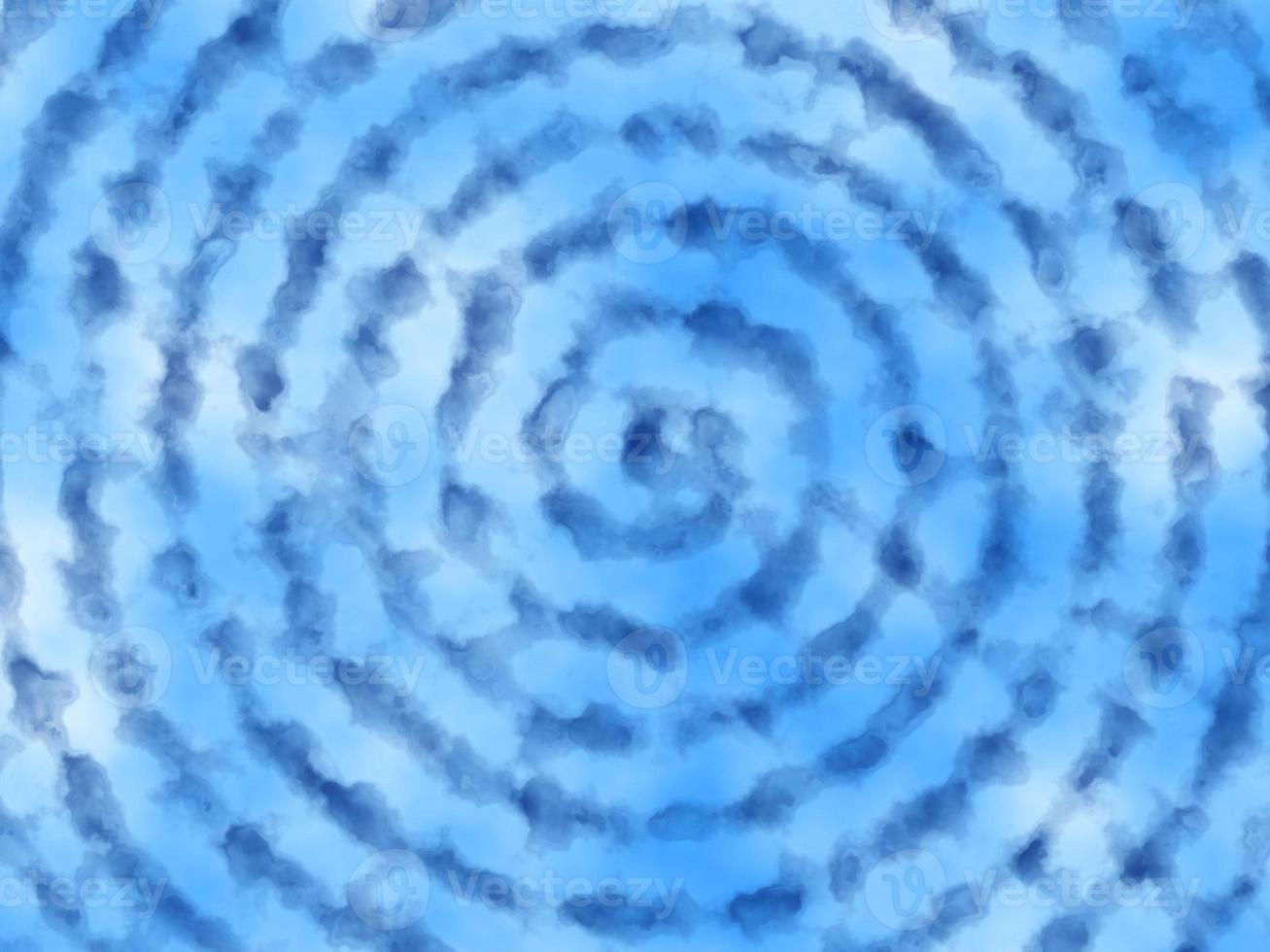 blå vattenfärg spiral mönster bakgrund foto