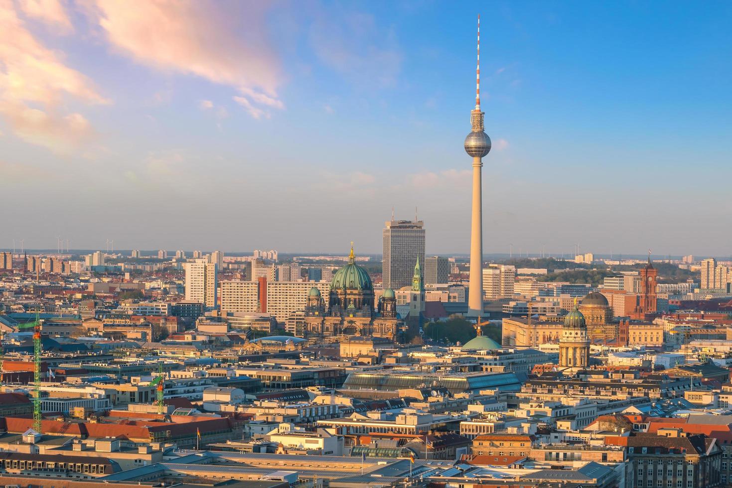 centrum av Berlin skyline foto