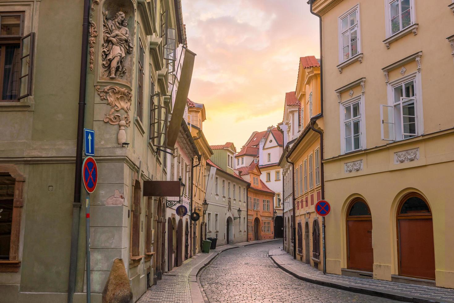Prag stadshorisont foto