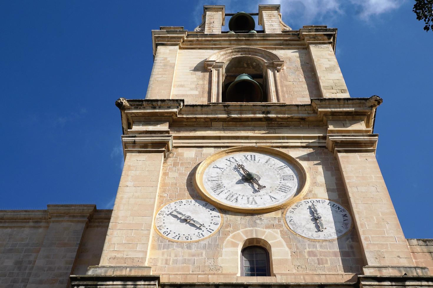 klocktorn i valetta foto