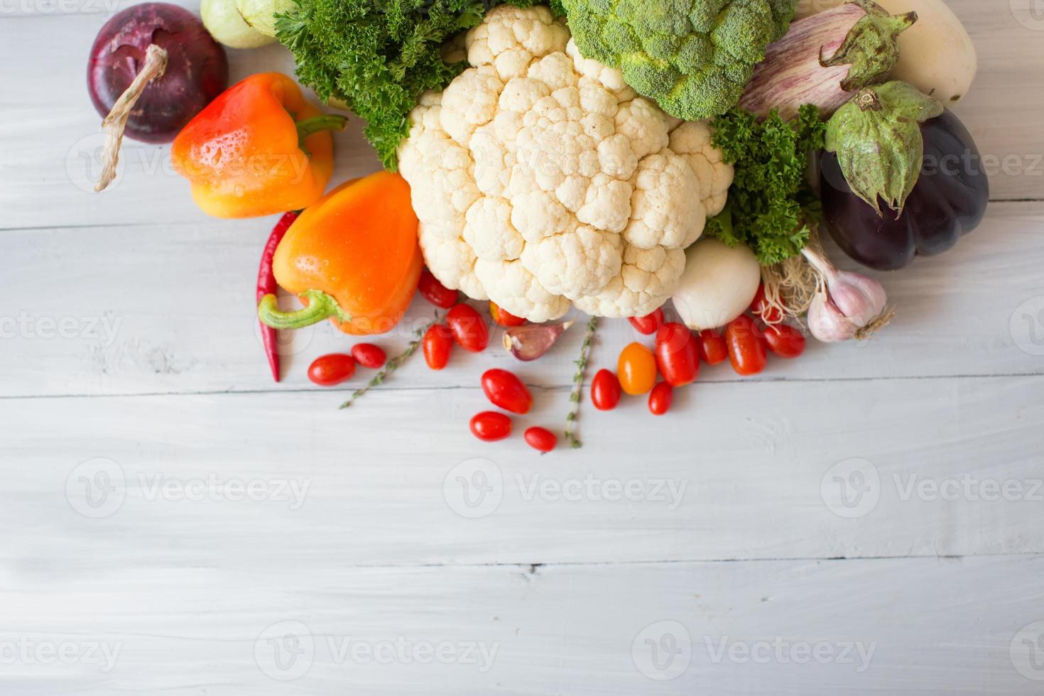 färska grönsaker. foto