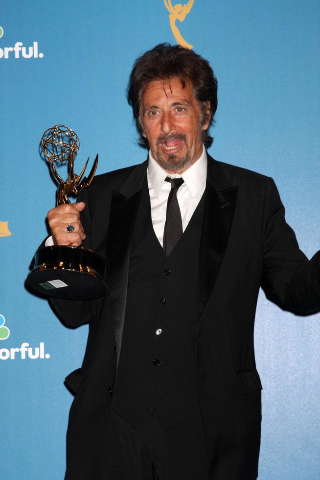 los angeles, aug 29 - al pacino i de Tryck rum på de 2010 emmy utmärkelser på Nokia teater på la leva på augusti 29, 2010 i los angeles, ca foto