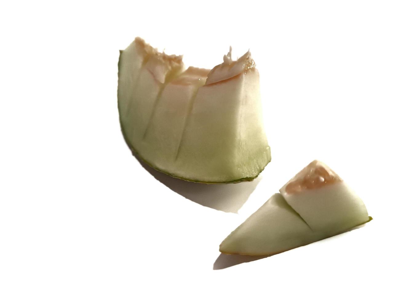 färsk gyllene melon i frukt affär foto