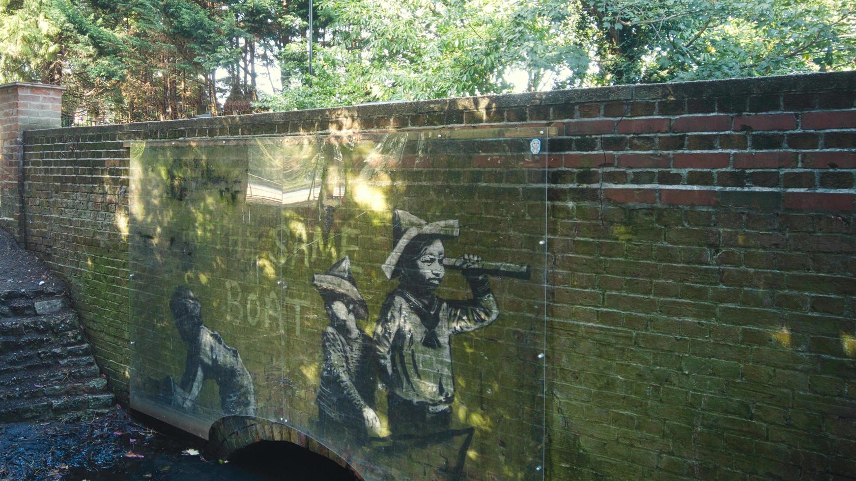 banksy graffiti på oulton bred foto