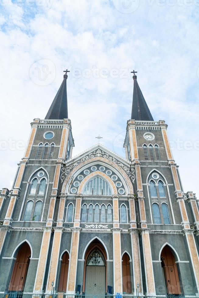 katedral av de obefläckad uppfattning på Chanthaburi i thailand foto