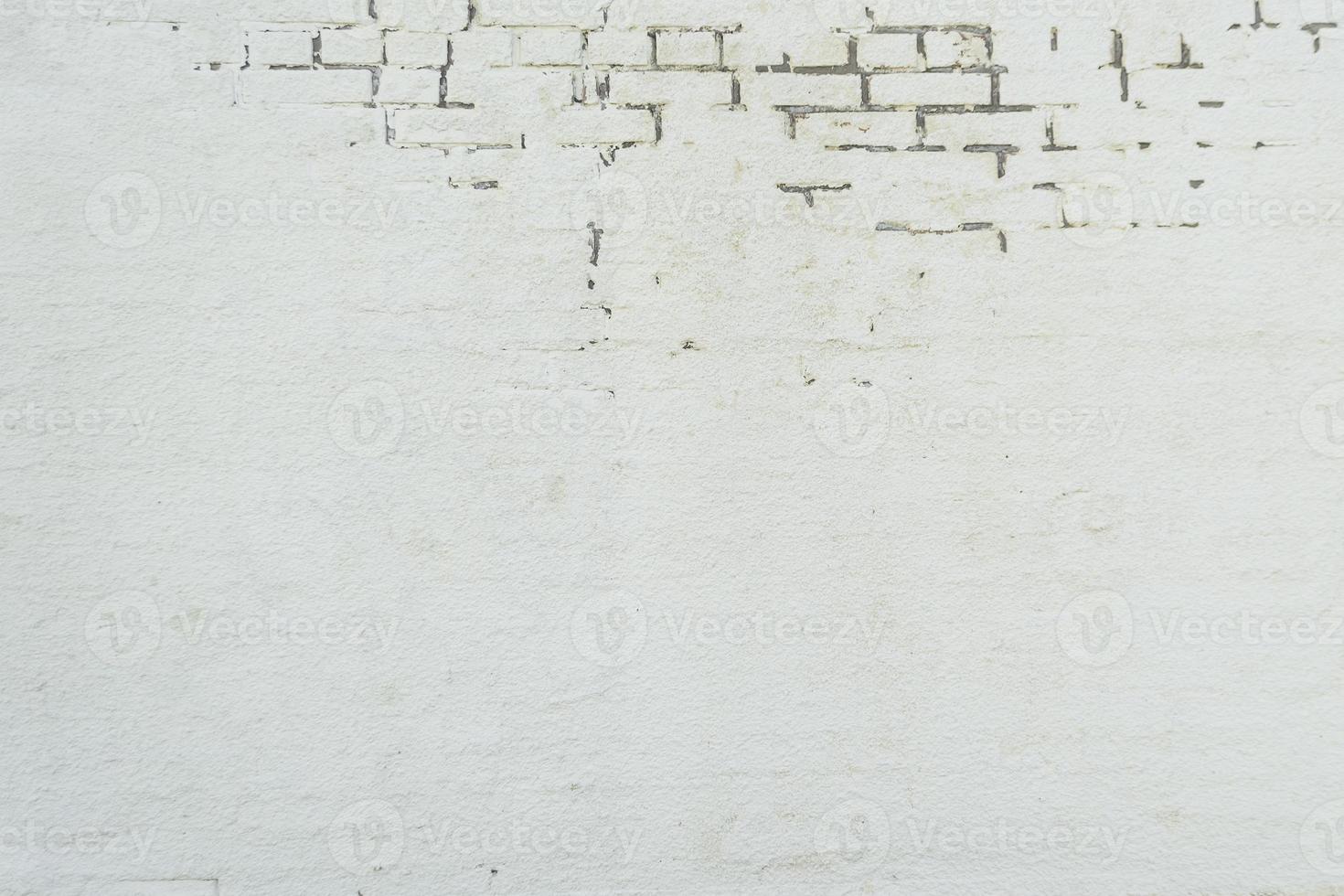 vit industriell tegel och betong vägg för textur foto