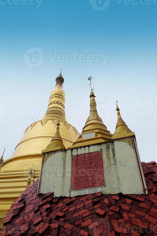 shwemawdaw pagod, gyllene Gud tempel foto