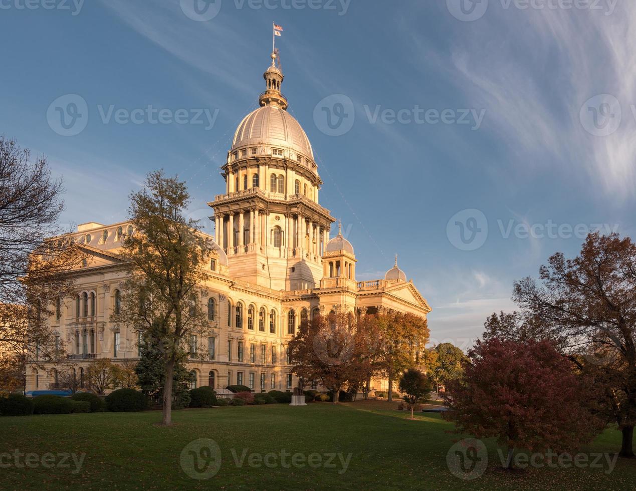 Illinois stat capitol i springfield foto