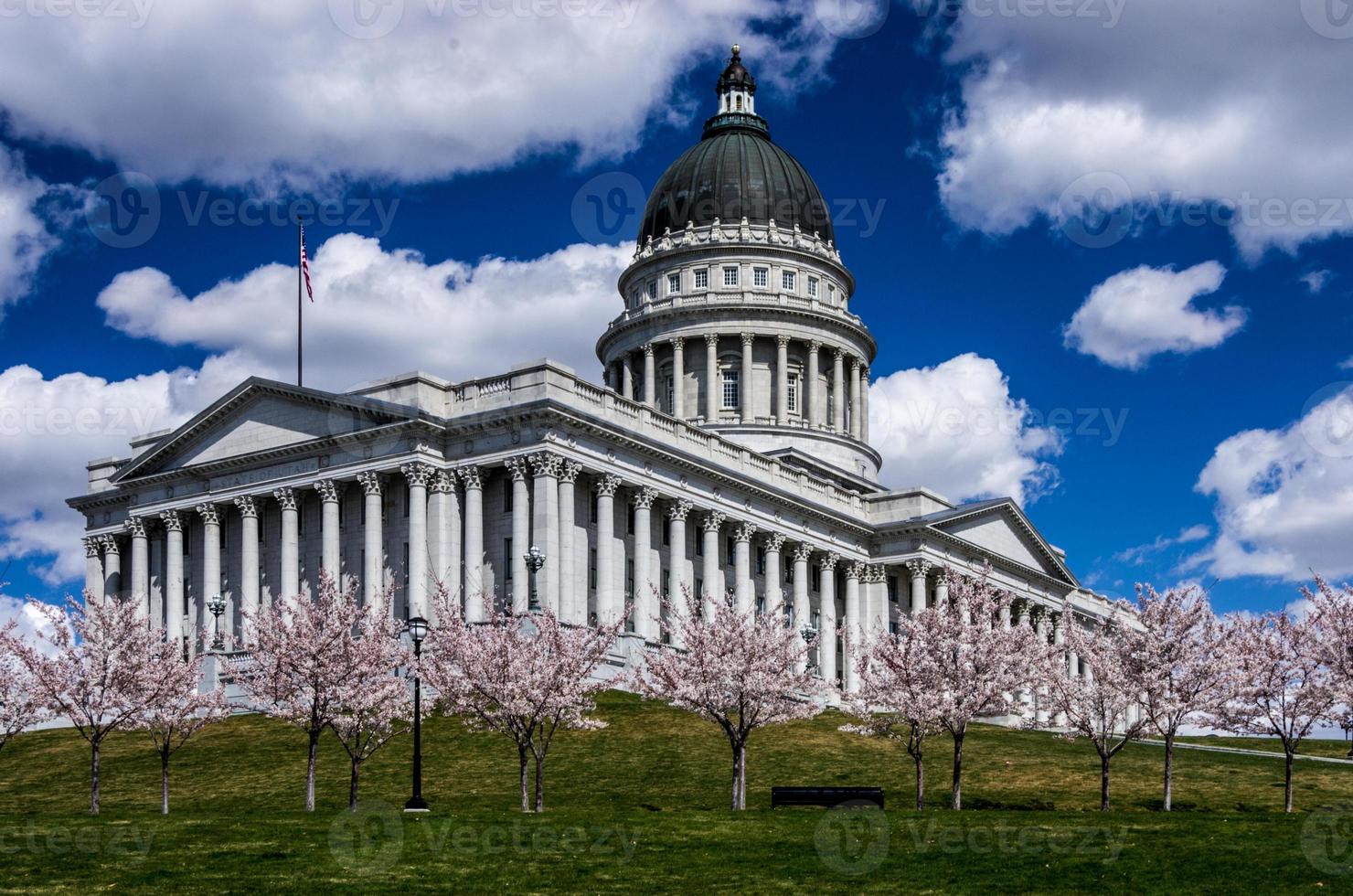 utah stat capitol i salt sjö stad foto