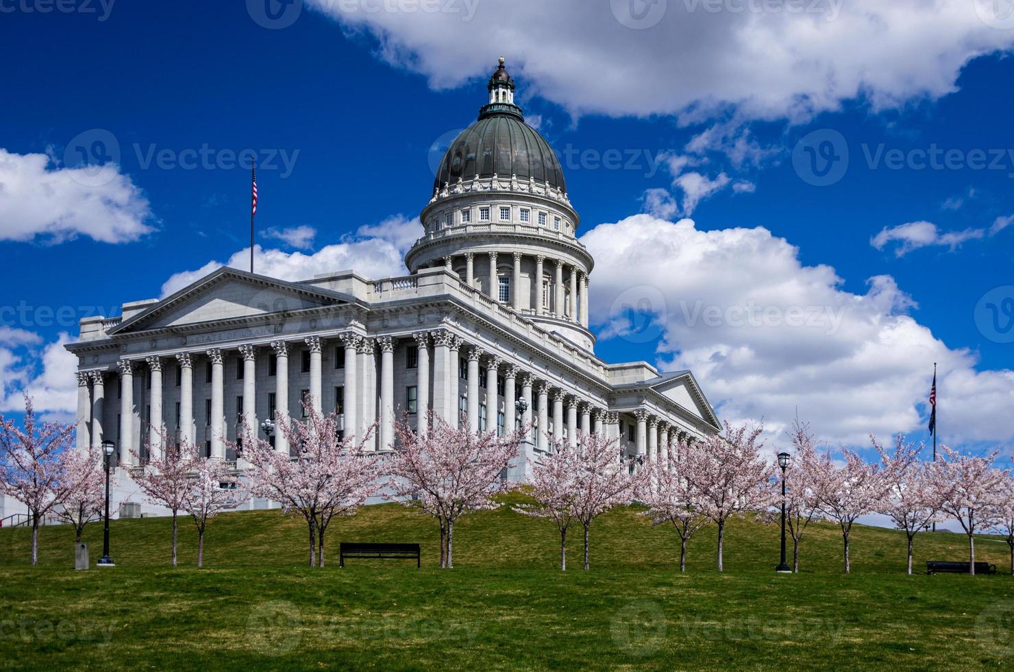 utah stat capitol i salt sjö stad foto