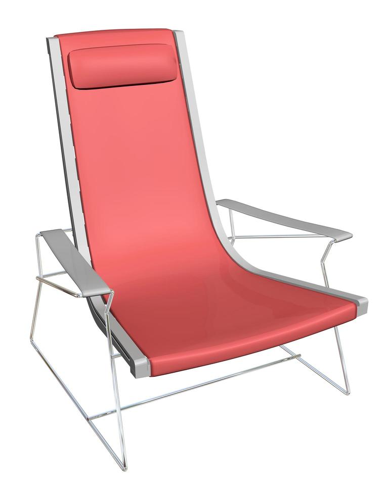 plast vardagsrum stol, 3d illustration foto