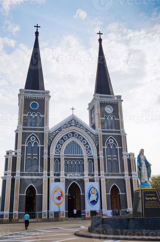 de katedral av de obefläckad uppfattning Chanthaburi på Chanthaburi provins av thailand foto