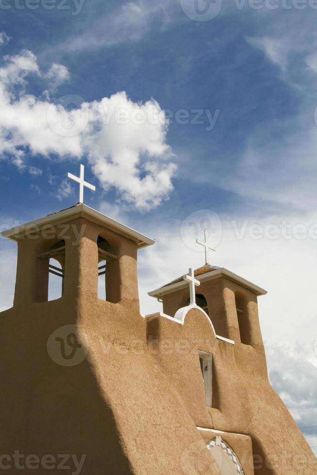 san francisco de asis missionskyrka i nya mexico foto