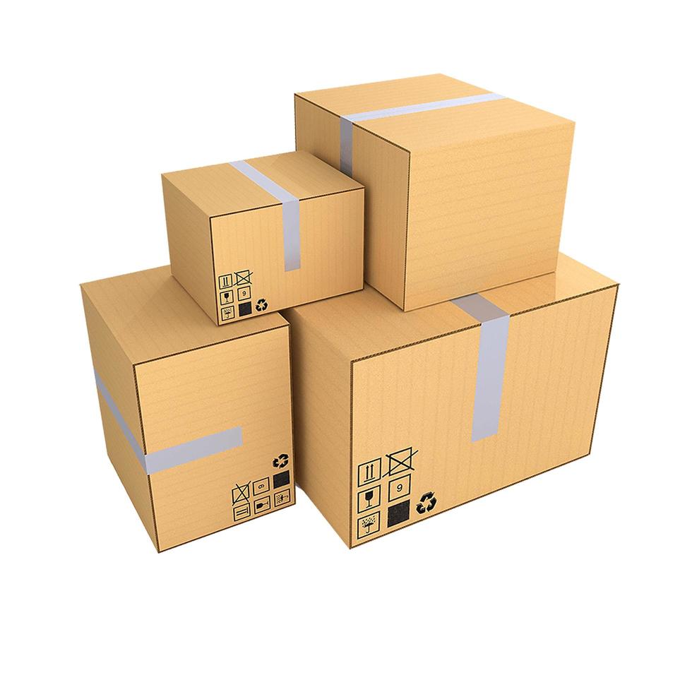 3d kartong låda eller förpackning foto