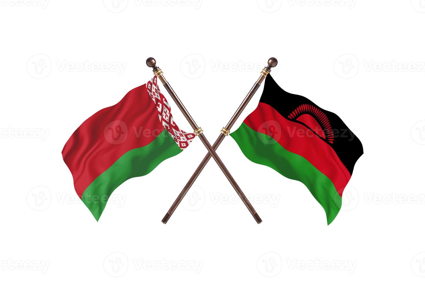 Vitryssland mot malawi två Land flaggor foto