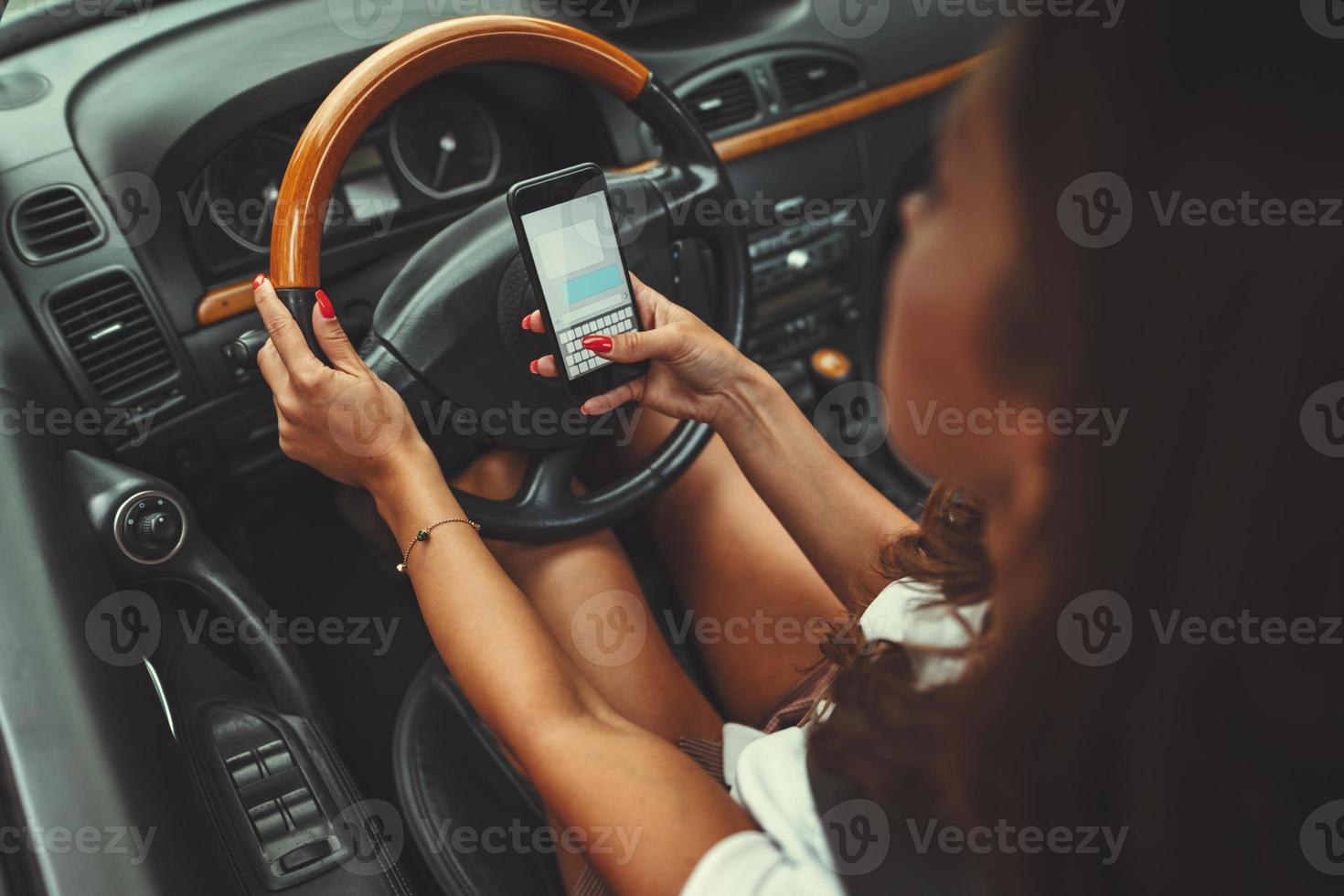 Nej textning medan körning foto