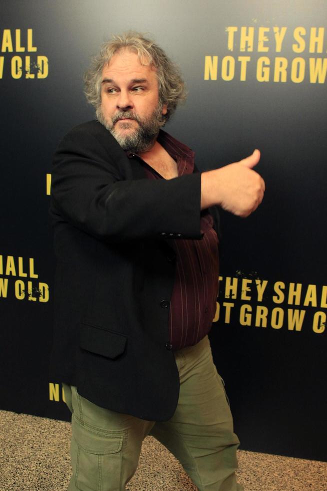 los angeles - dec 7 - Peter Jackson på de de skall inte växa gammal premiär på de linwood dunn teater på de pickford Centrum för rörelse studie på december 7, 2018 i los angeles, ca foto