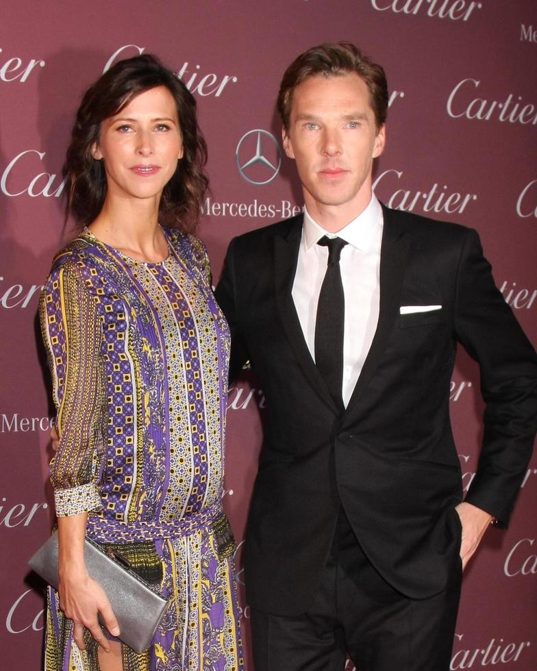 los angeles, 3 januari - sophie hunter, benedict cumberbatch på filmfestivalen Palm Springs gala på ett kongresscenter den 3 januari 2014 i Palm Springs, ca. foto