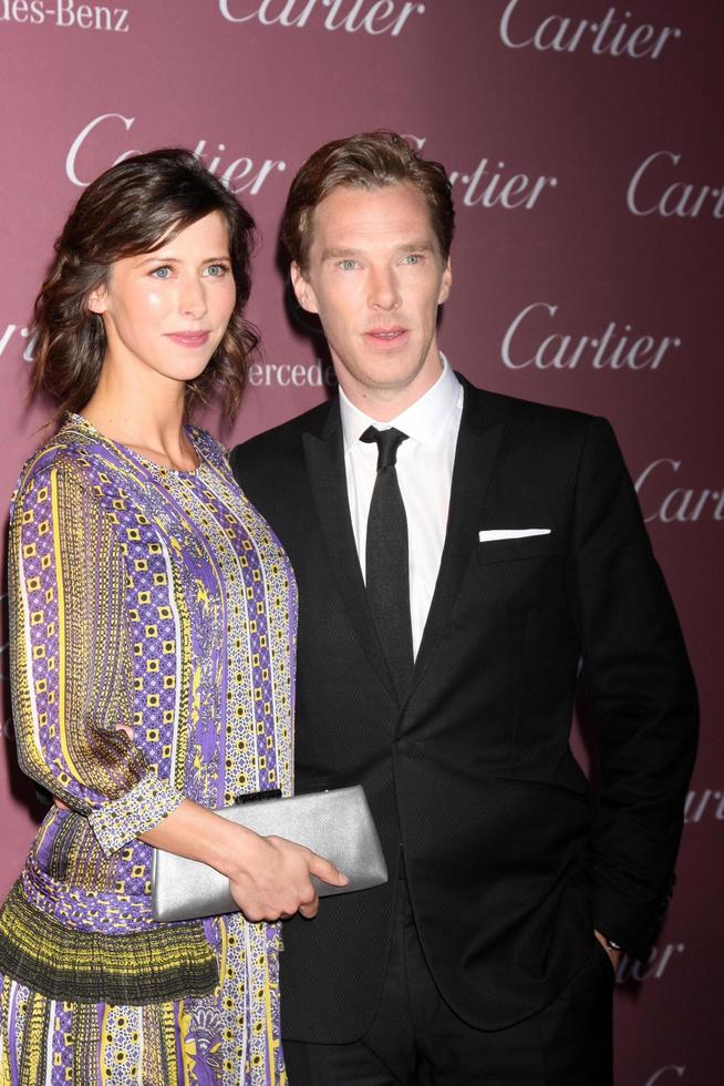 los angeles, 3 januari - sophie hunter, benedict cumberbatch på filmfestivalen Palm Springs gala på ett kongresscenter den 3 januari 2014 i Palm Springs, ca. foto