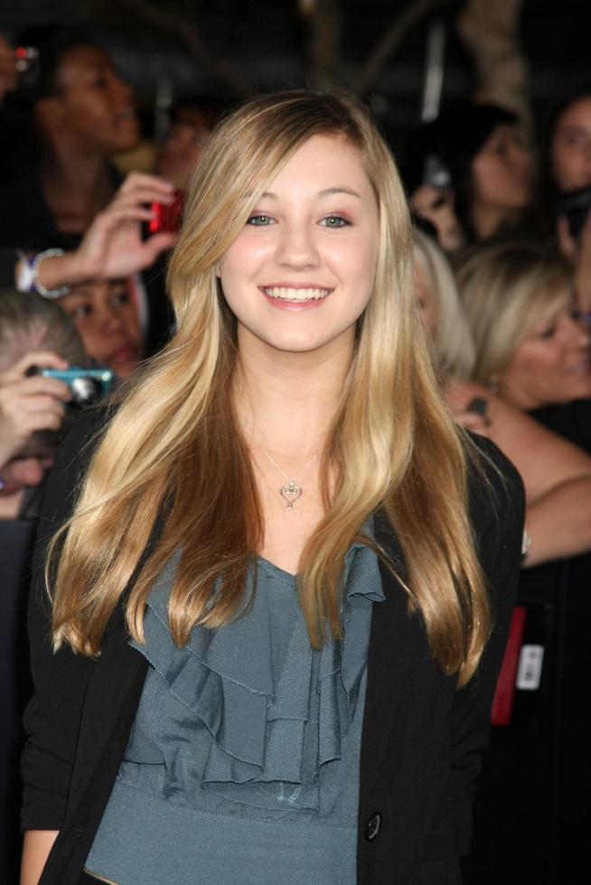 los angeles, nov 14 - ava sambora ankommer på de skymning - brytning gryning del 1 värld premiär på Nokia teater på la leva på november 14, 2011 i los angeles, ca foto