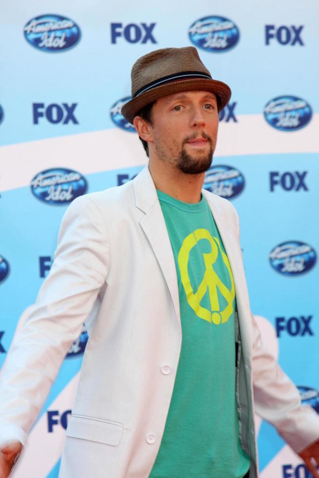 Jason mraz anländer på de amerikansk idol säsong 8 final på de Nokia teater i los angeles, ca på Maj 20, 2009 foto