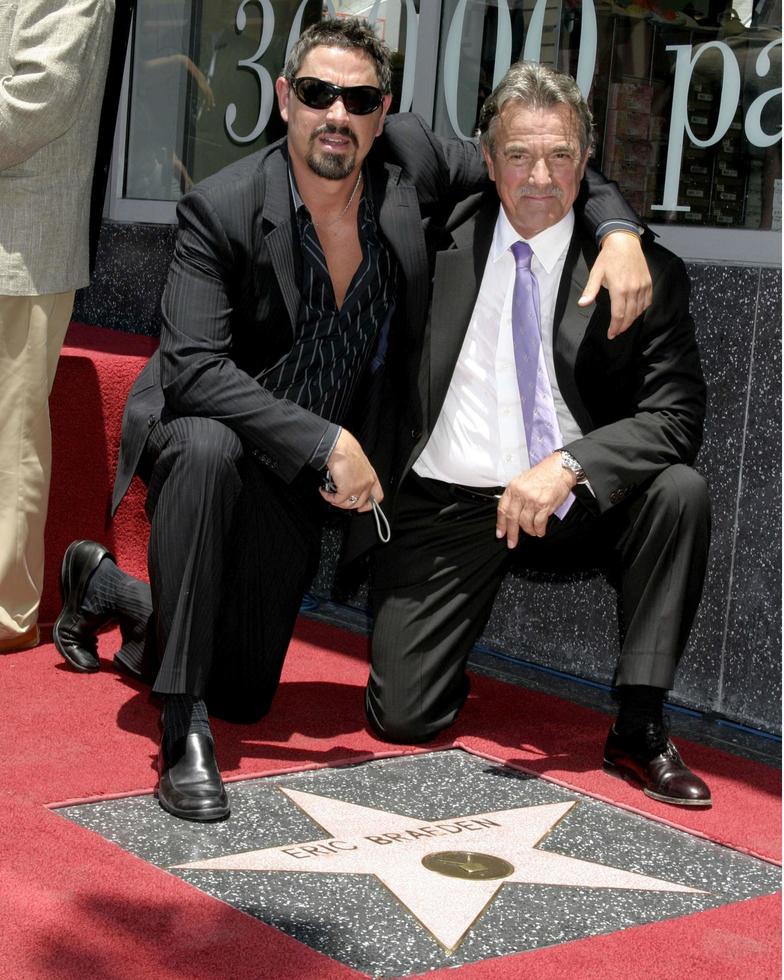 kristen gudegast och hans far eric braeden eric braeden mottar en stjärna på de hollywood promenad av berömmelse los angeles, ca juli 20, 2007 ©2007 kathy hutchins hutchins Foto