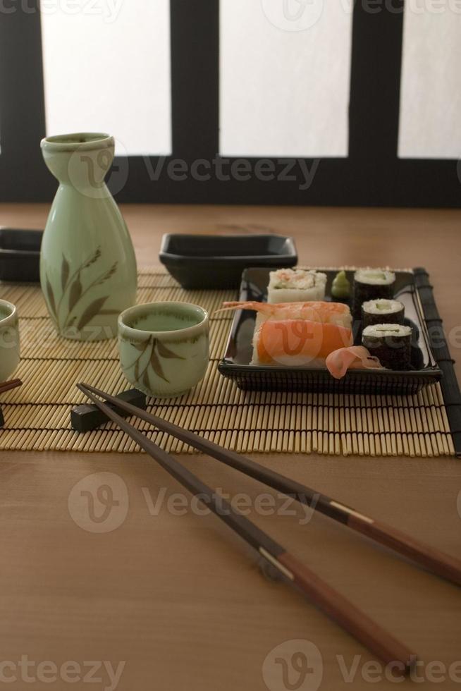 en sushi måltid foto