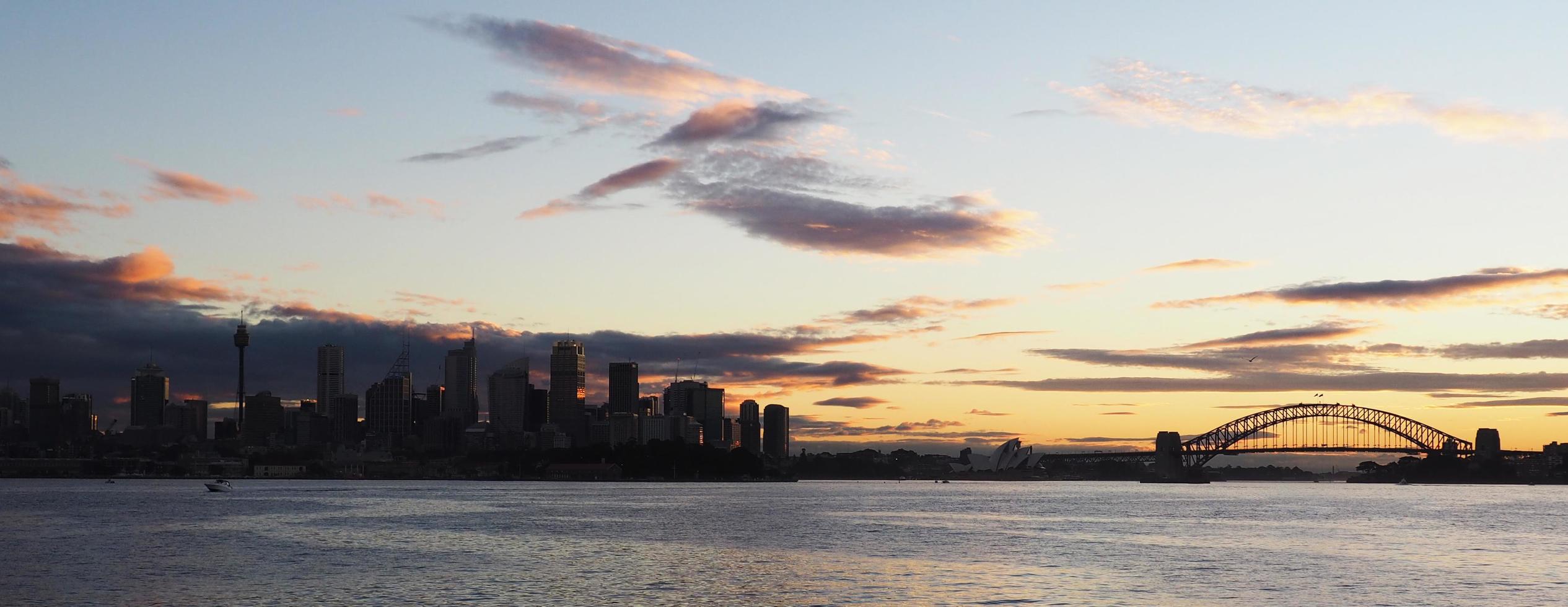 panoramautsikt över sydney, australien foto