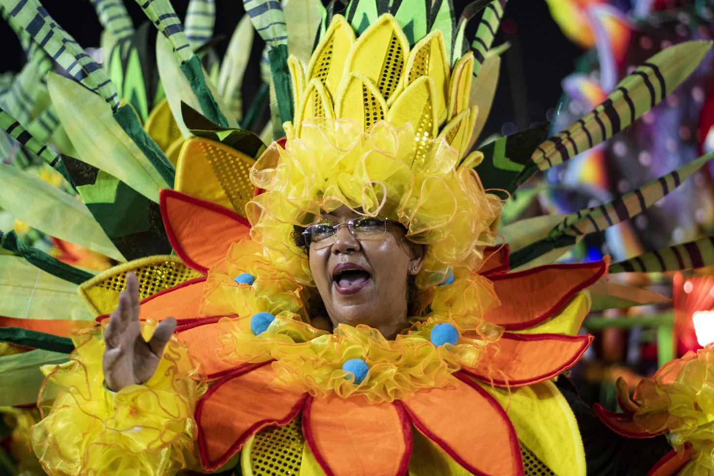 rio, Brasilien, april 22, 2022, samba skola unidos da tijuca i de rio carniva foto