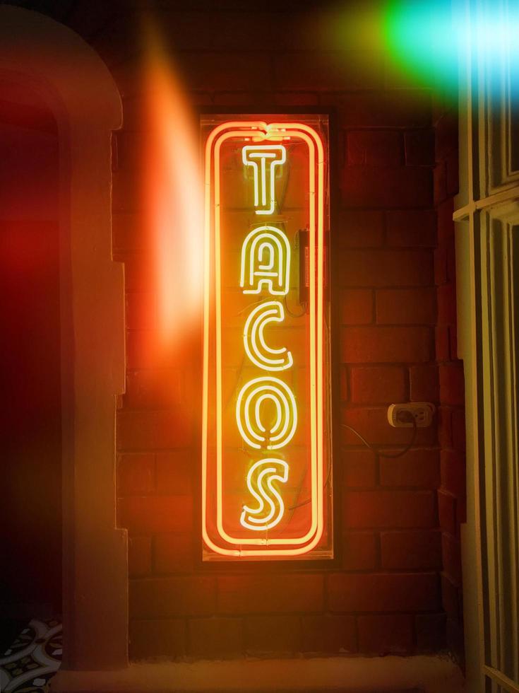 tacos led skyltning foto