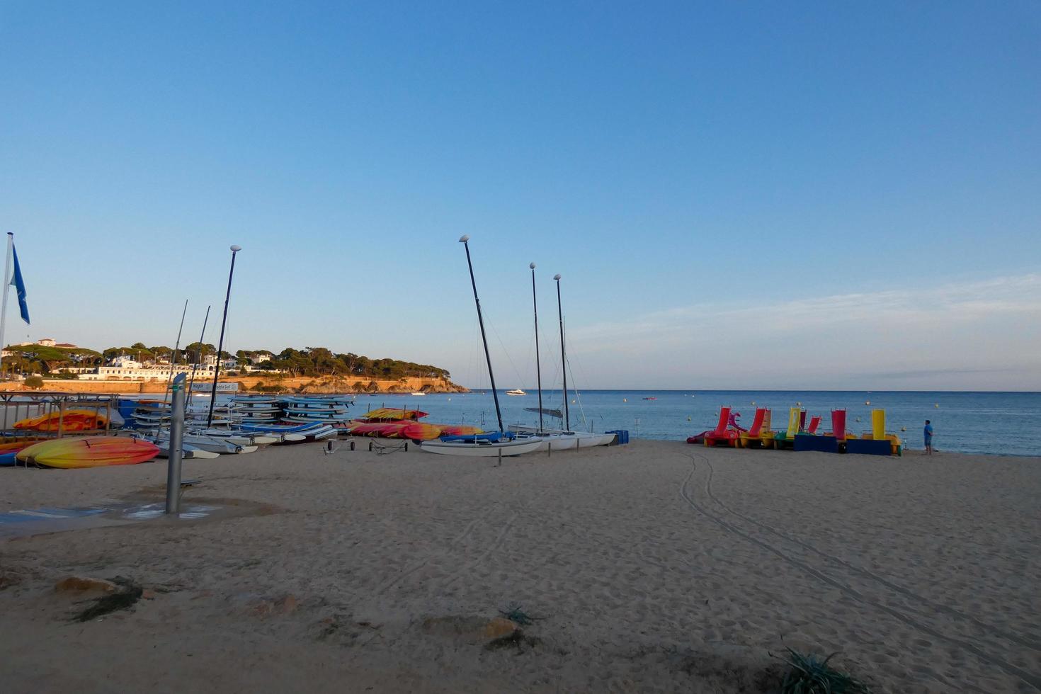 sant pol strand i s'agaro katalansk costa brava, Spanien foto