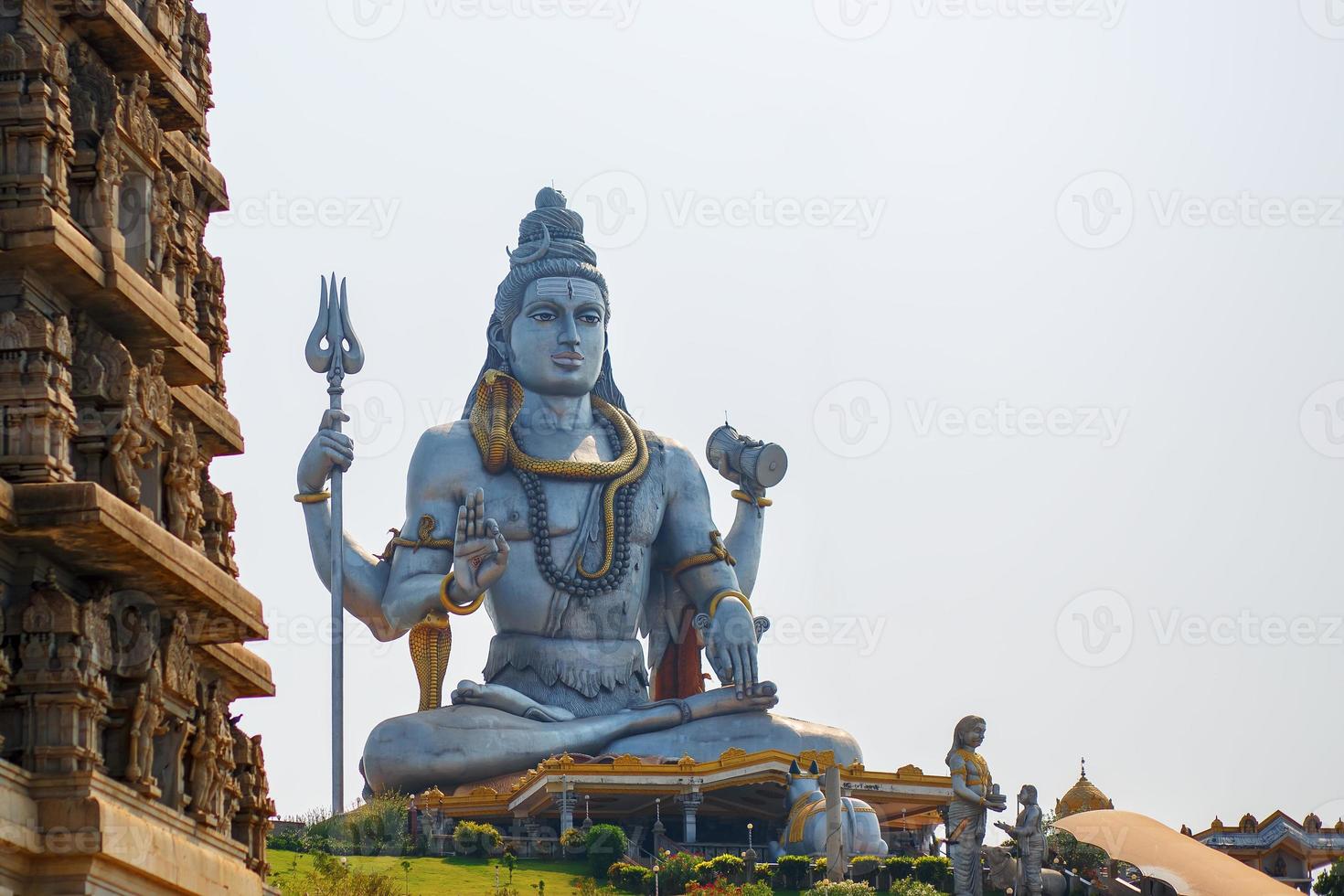 herre shiva staty i murudeshwar, karnataka, Indien. foto