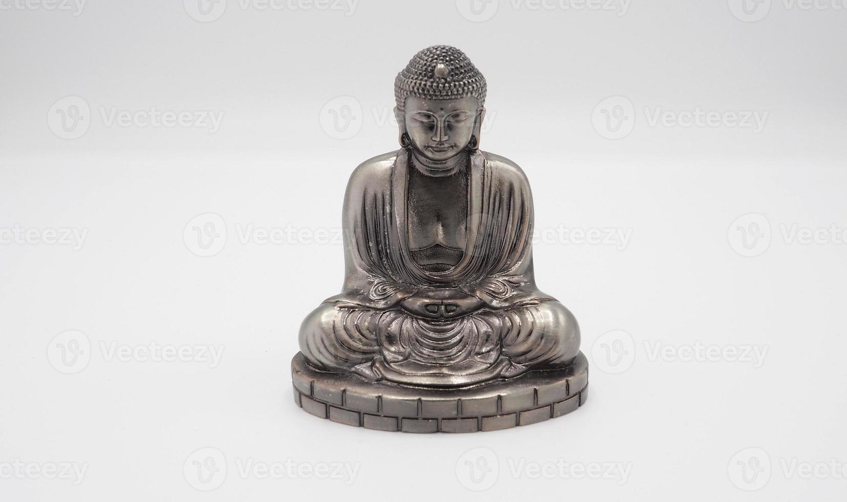 bra buddha eller daibutsu silver- modell. foto