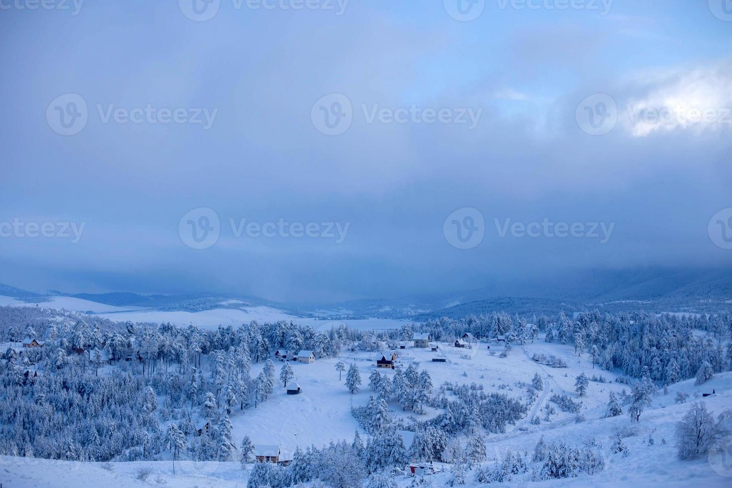 vinter- på de berg foto