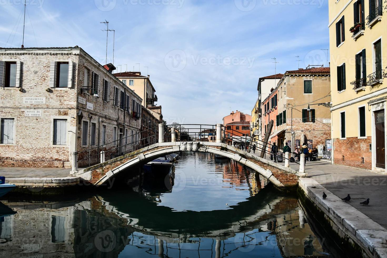 kanalen i Venedig foto