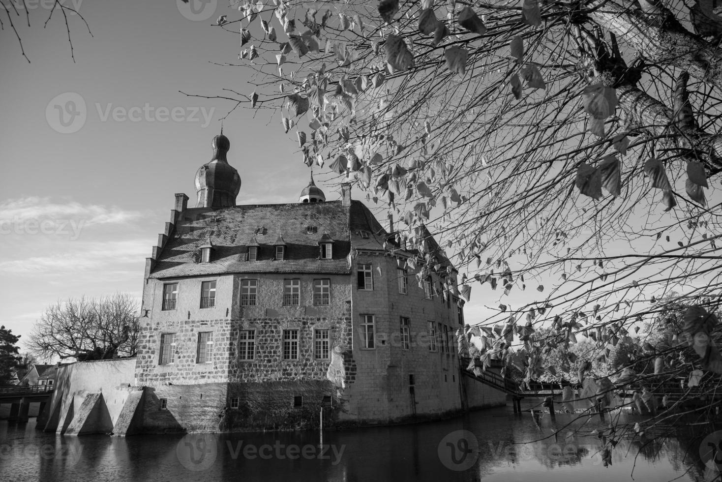 höst tid på ta tysk slott foto