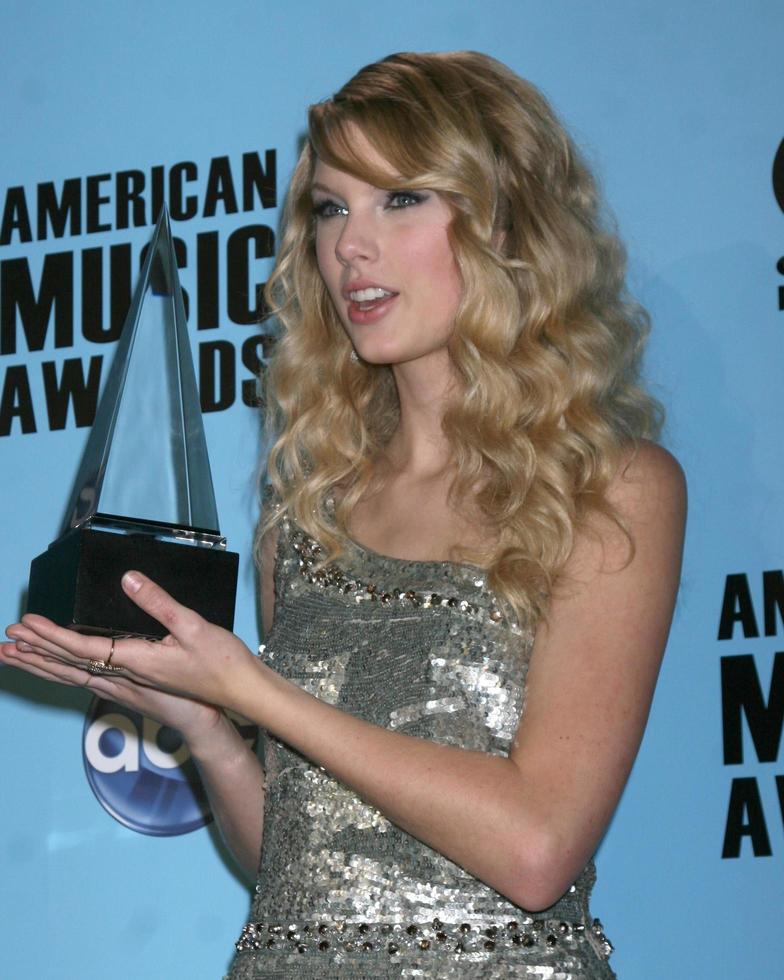 Taylor snabb i de Tryck rum av de amerikan musik utmärkelser 2008 på de Nokia teater i los angeles, ca november 23, 2008 foto