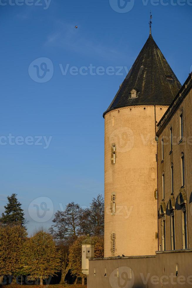 höst på en slott i Westfalen foto