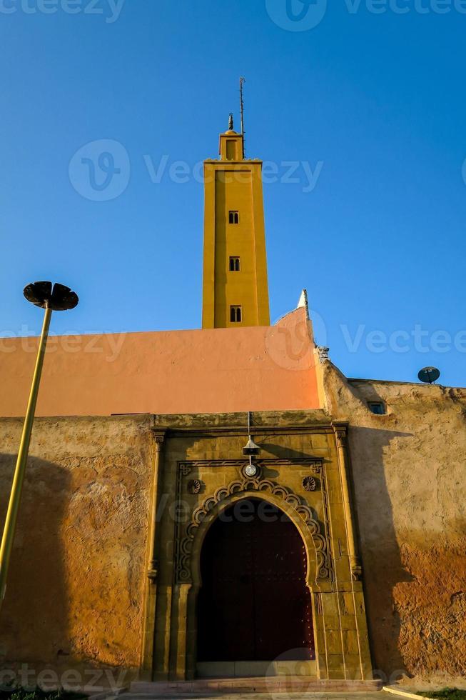 byggnader i marrakech, marocko, cirka juni 2022 foto