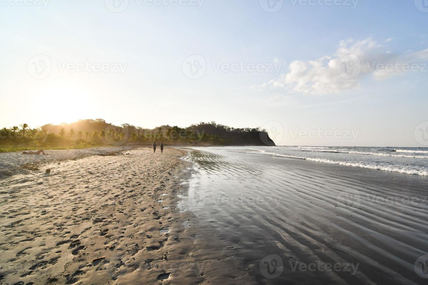 strand gyllene timme foto